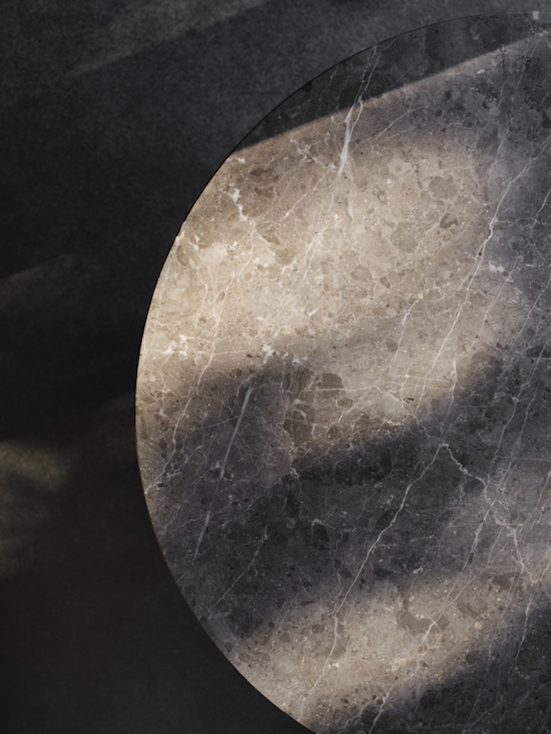Florence Dining Table 120 - Gris du Marais Marble