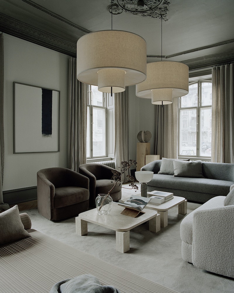 Atlas Coffee Table  - Travertine 82 x 82 cm