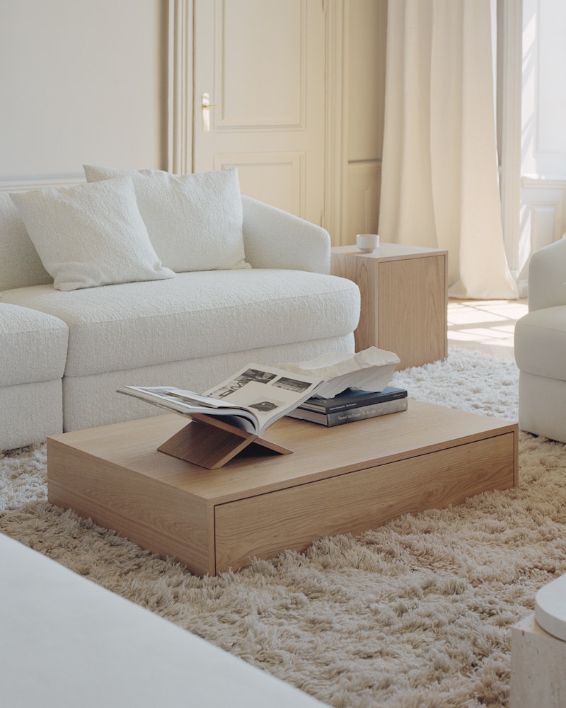 Mass Wide Coffee Table w. Drawer