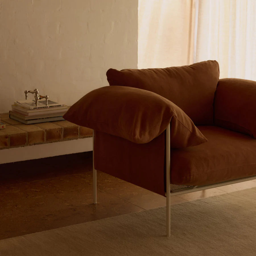 Alva Armchair - Nougat Frame