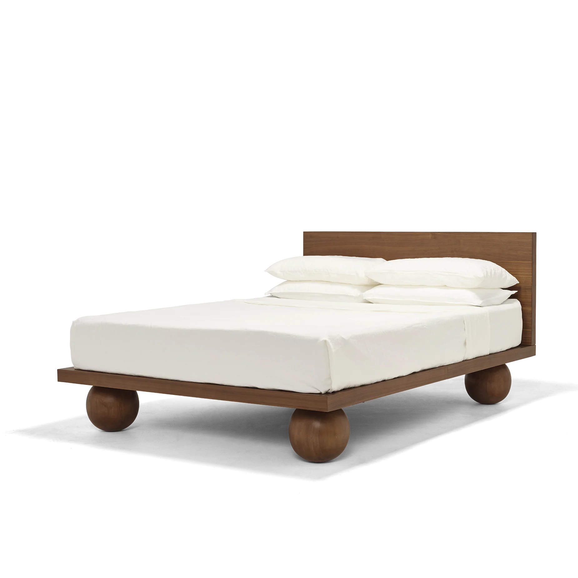 Yoko Queen Bed - Walnut
