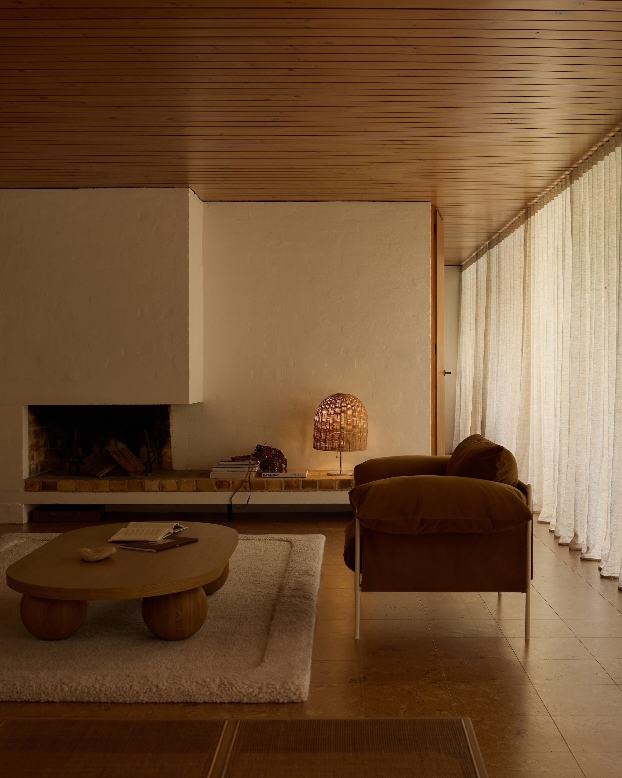 Alva Armchair - Nougat Frame