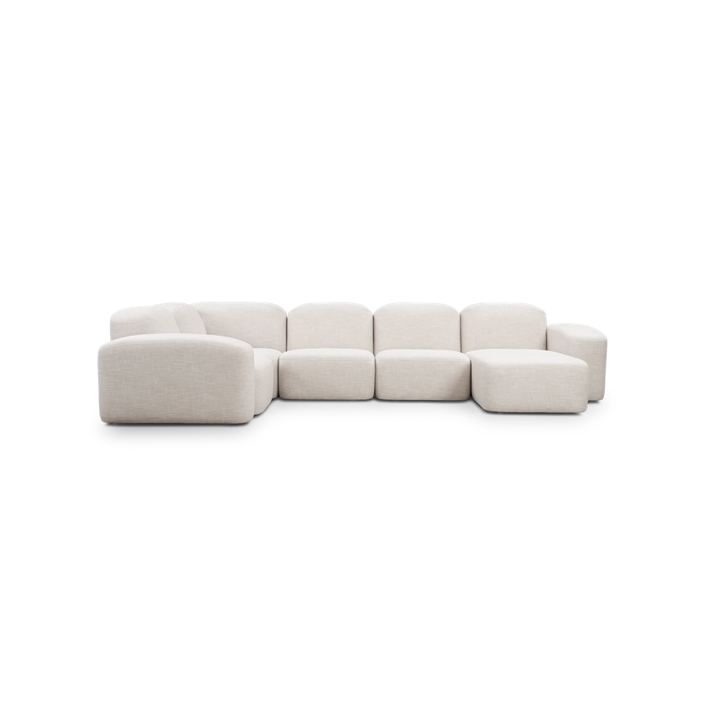 Muse 5 Piece Chaise Modular Sofa - RHF