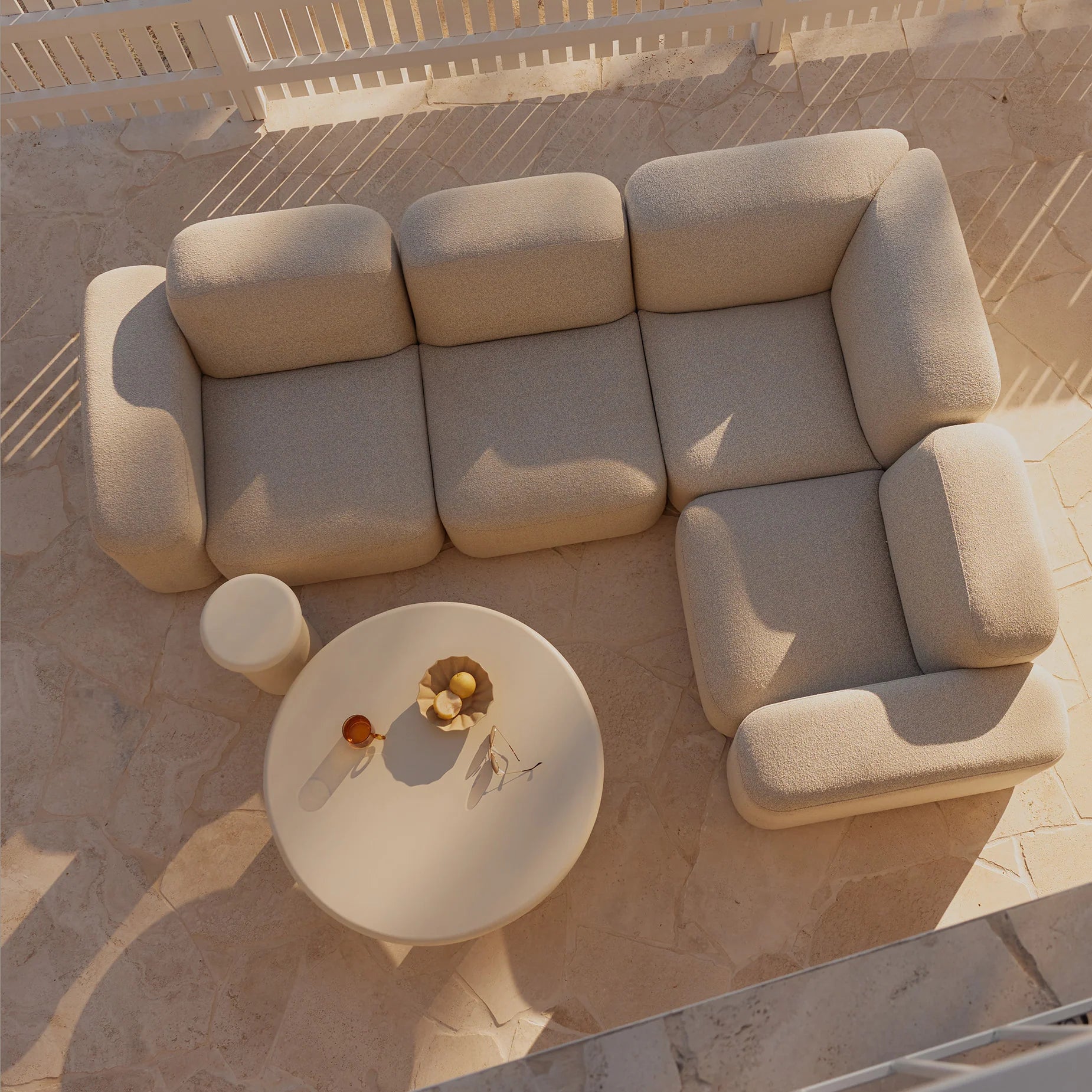 Muse 4 Piece Outdoor Modular Sofa