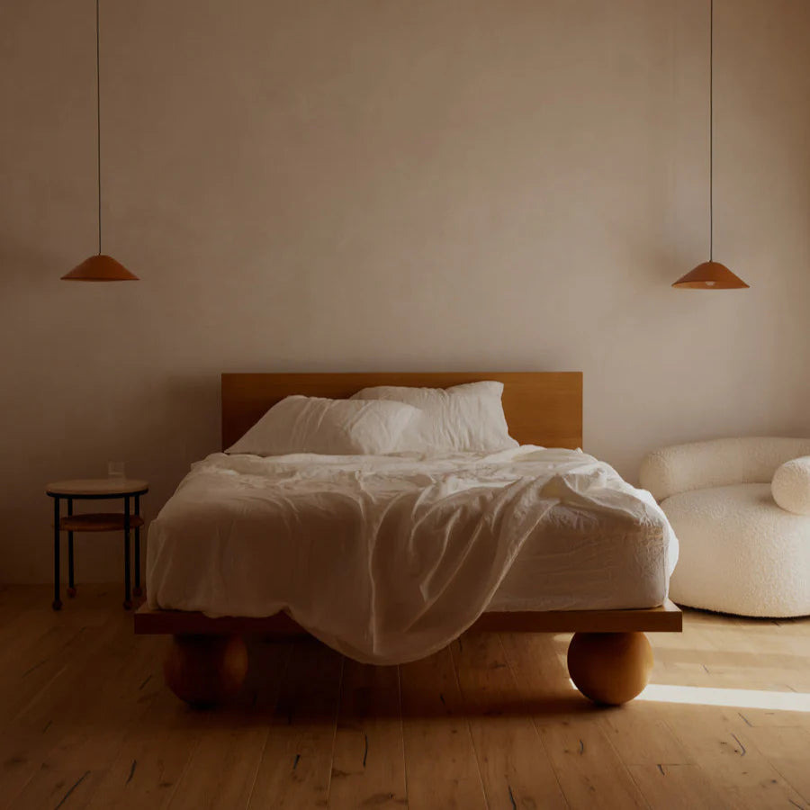 Yoko Queen Bed - Oak