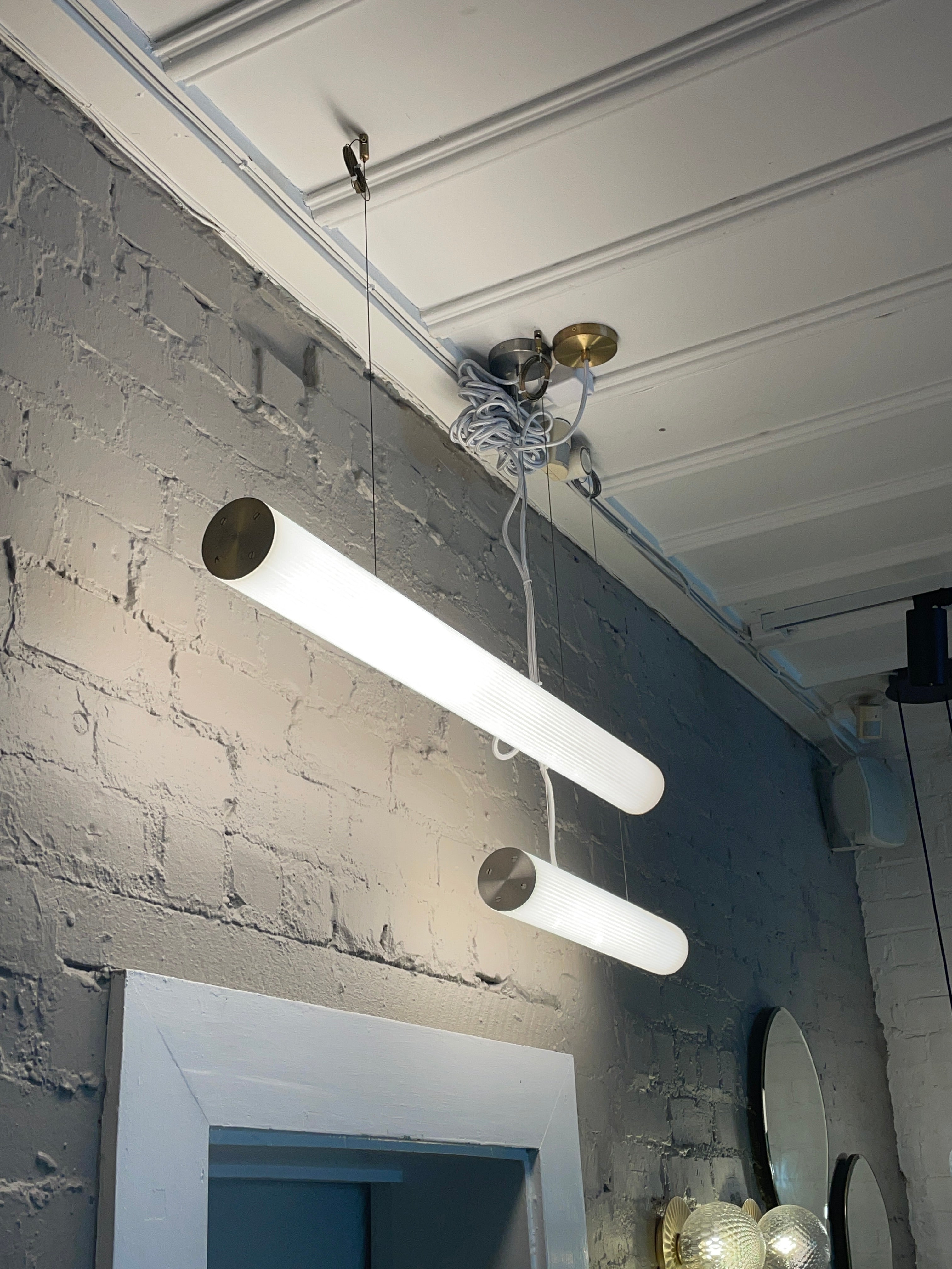 Vuelta Pendant 60 - White - Stainless Steel