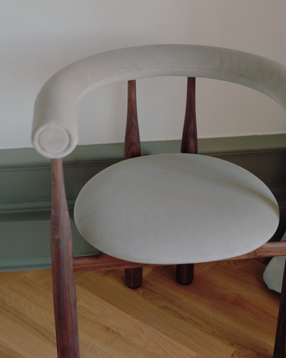 Bukowski Chair Fully Upholstered - Walnut