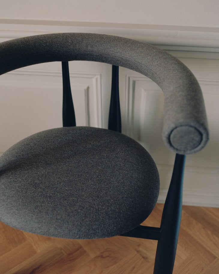 Bukowski Chair Fully Upholstered - Black