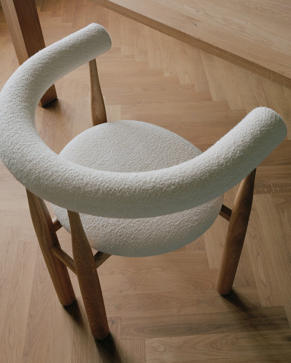 Bukowski Chair Fully Upholstered - Oak