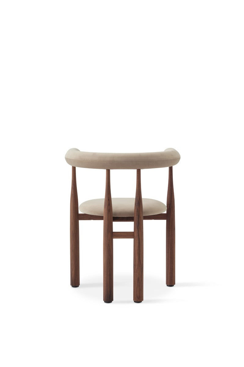 Bukowski Chair Fully Upholstered - Walnut