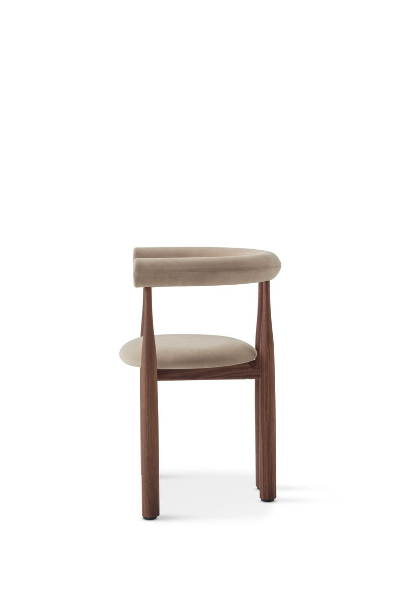 Bukowski Chair Fully Upholstered - Walnut