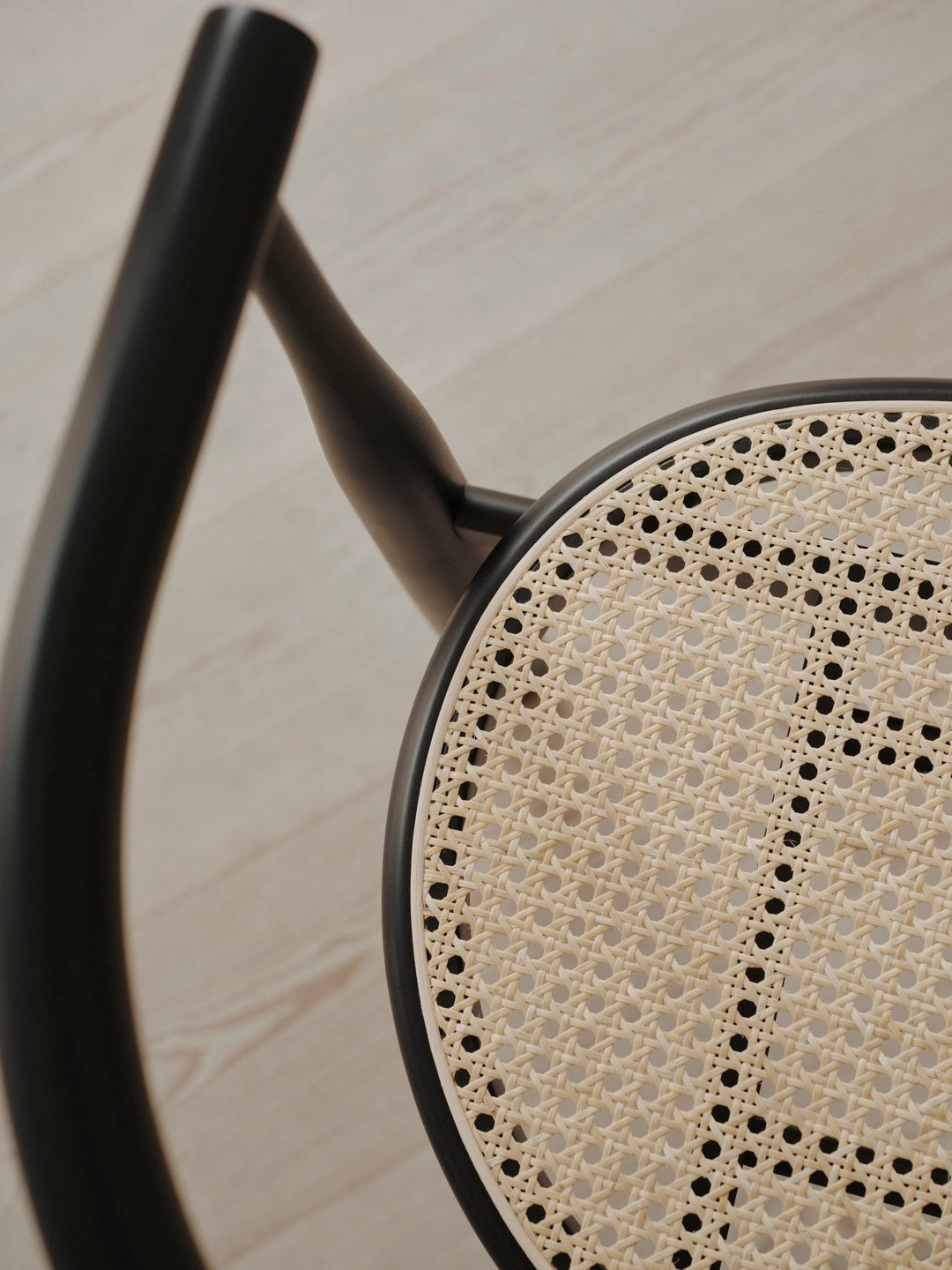 Bukowski Chair French Cane - Black
