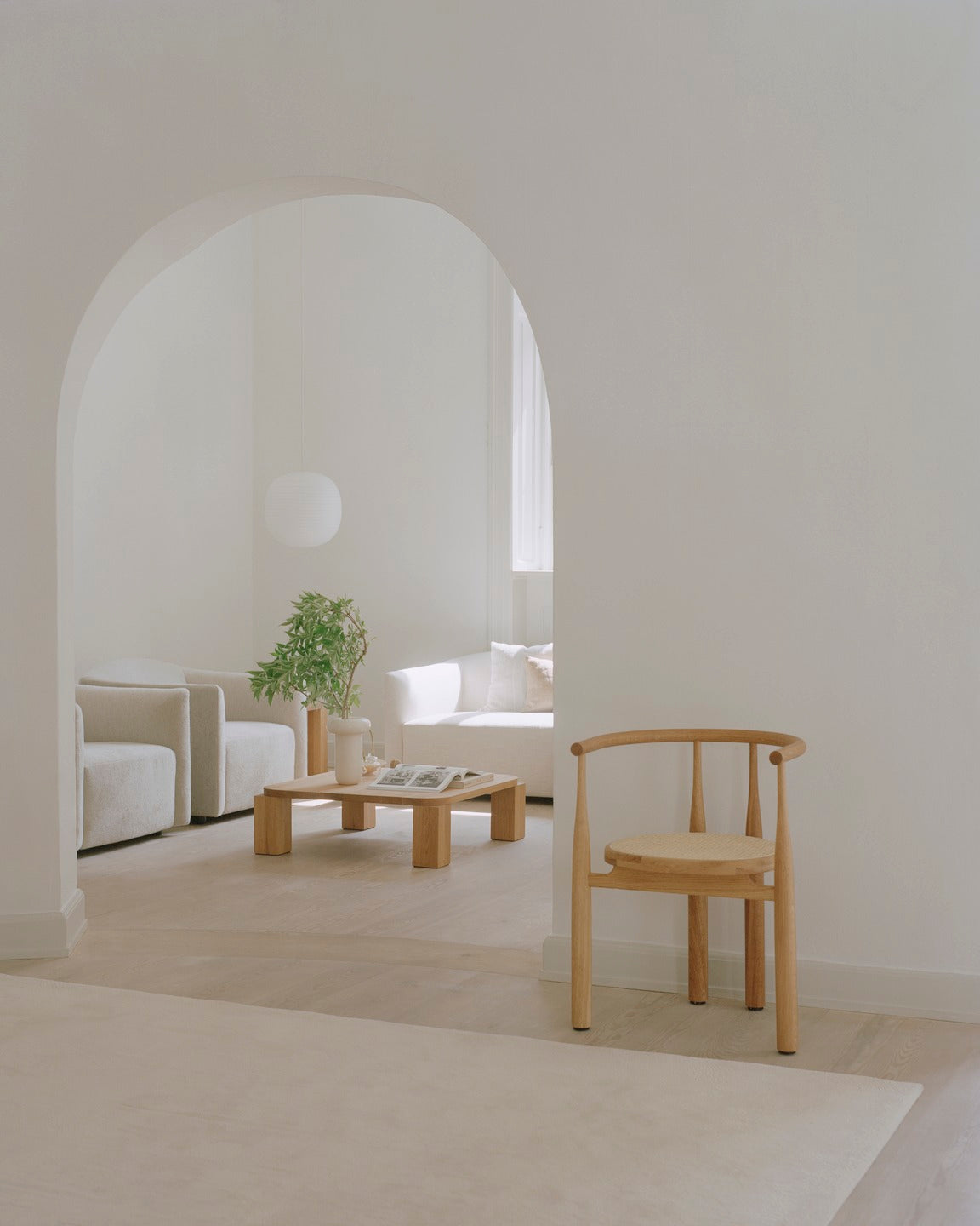 Bukowski Chair French Cane - Oak