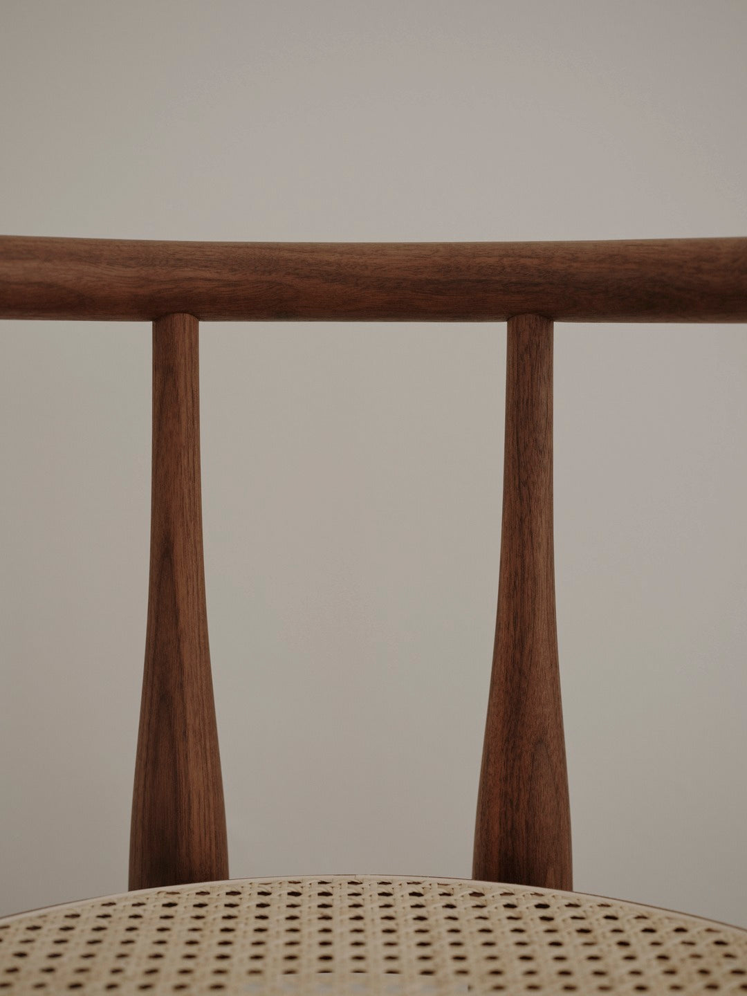 Bukowski Chair French Cane - Walnut