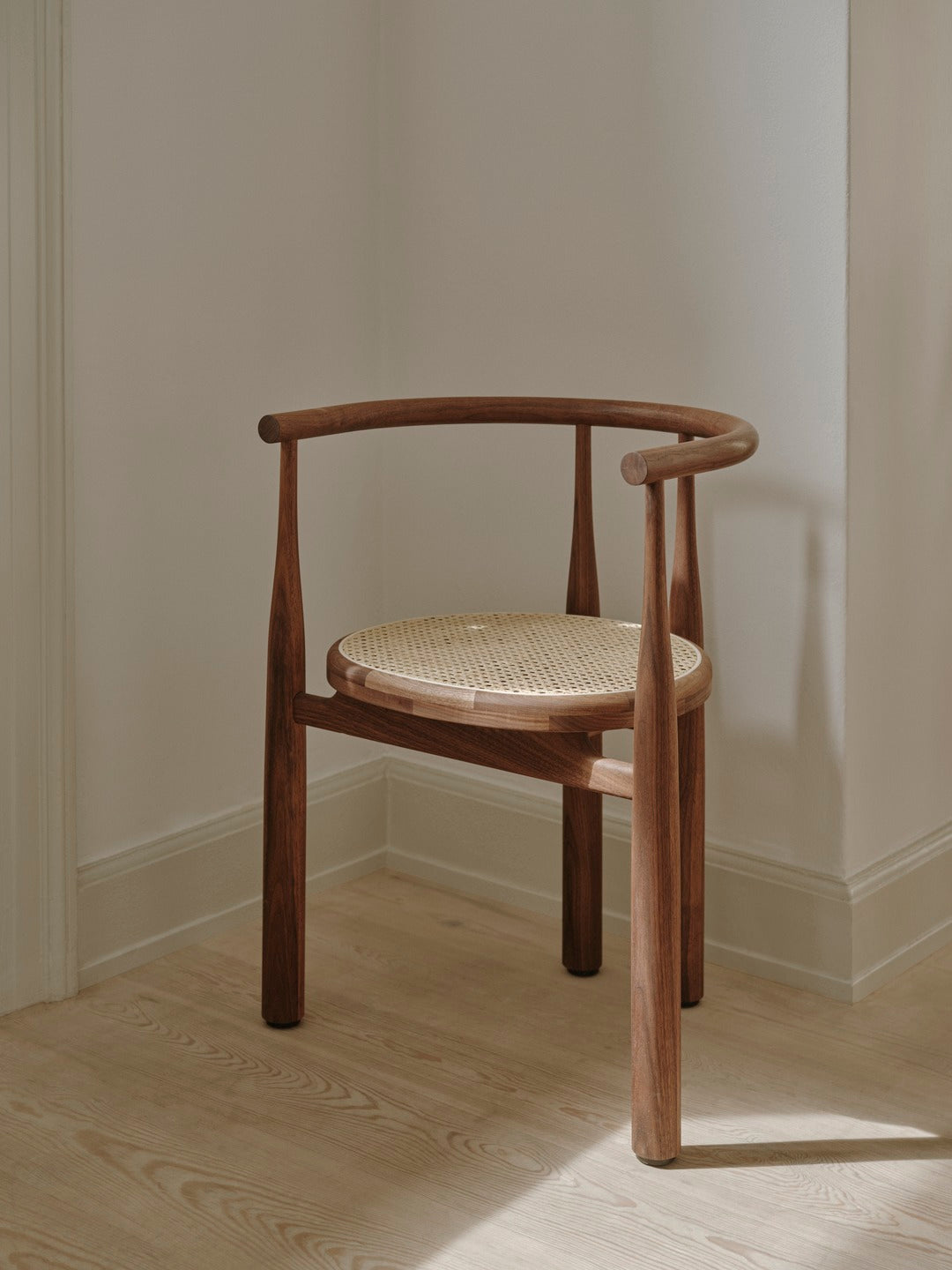 Bukowski Chair French Cane - Walnut