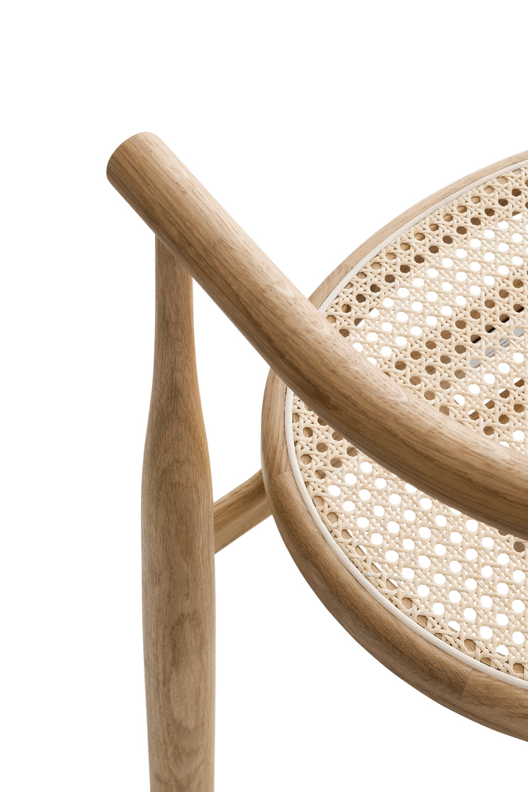 Bukowski Chair French Cane - Oak