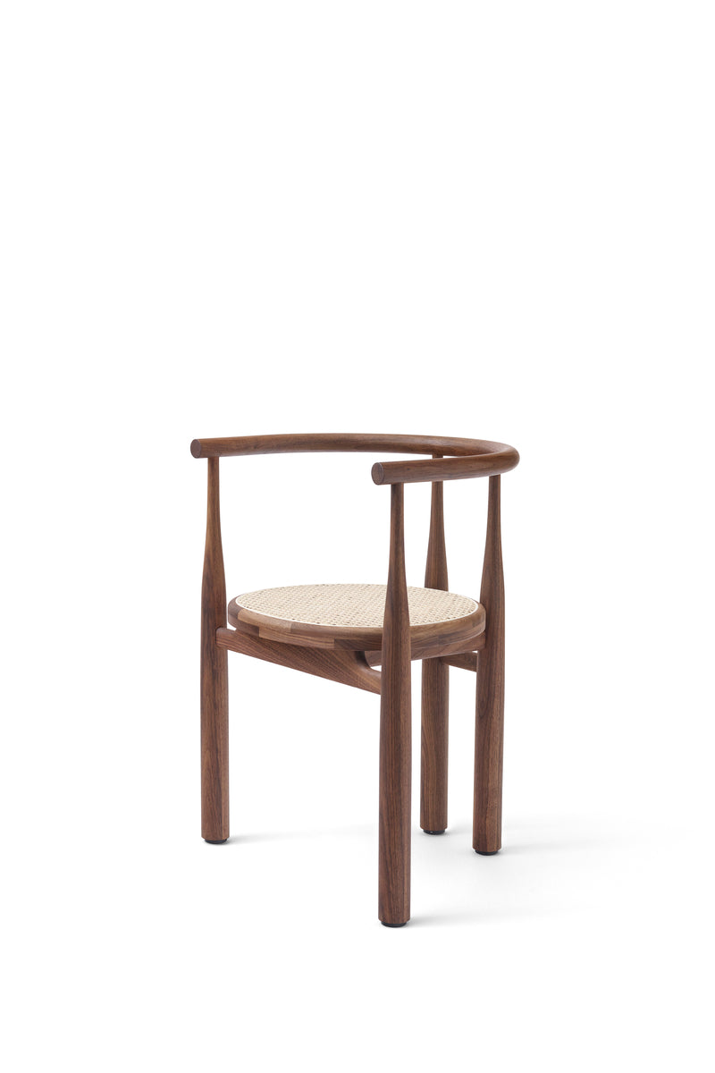 Bukowski Chair French Cane - Walnut