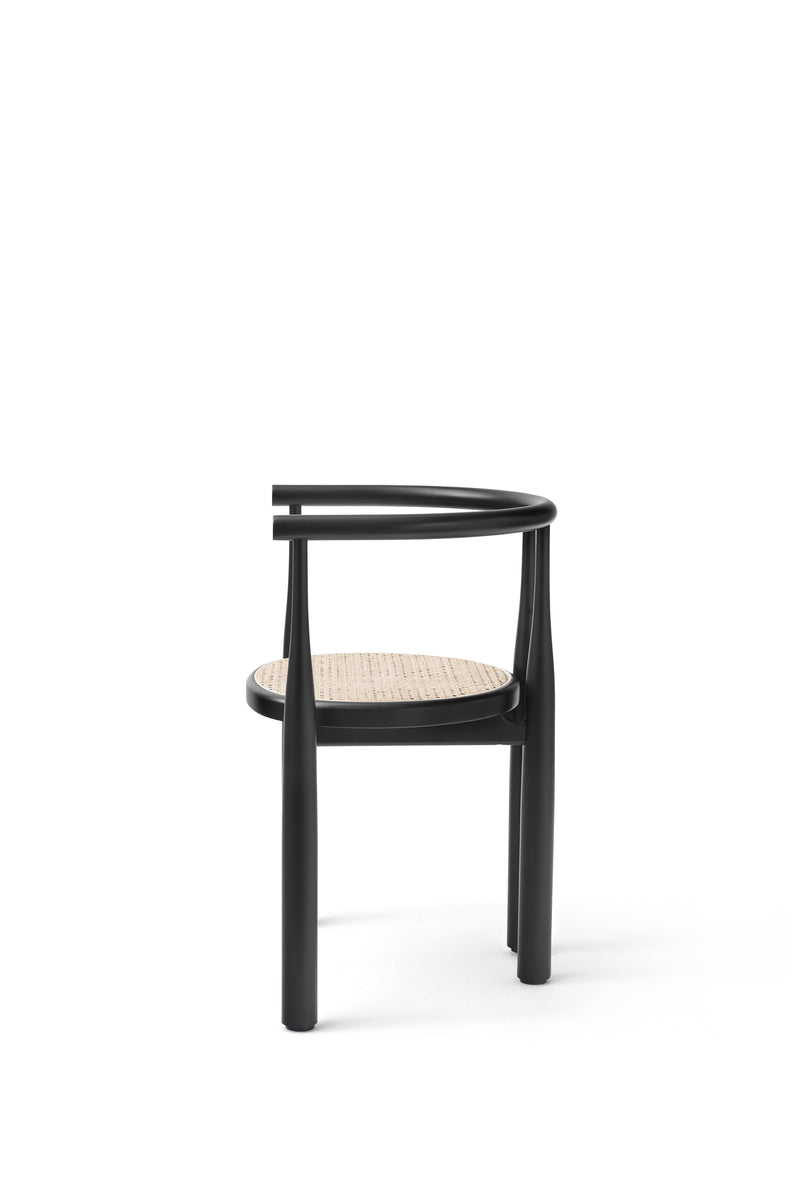 Bukowski Chair French Cane - Black