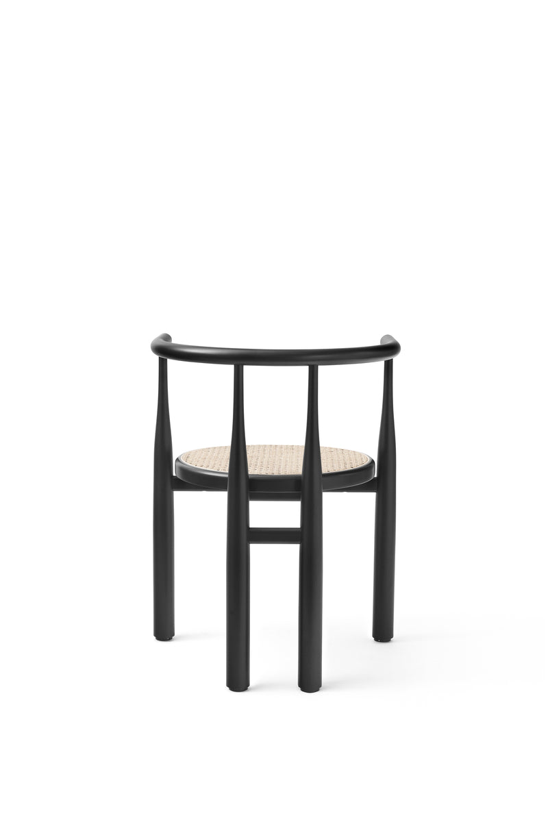 Bukowski Chair French Cane - Black