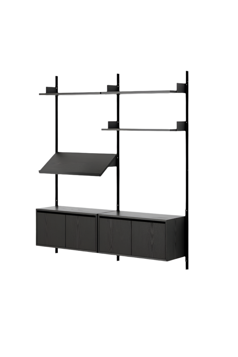 Living Shelf Cabinets Low w. Doors