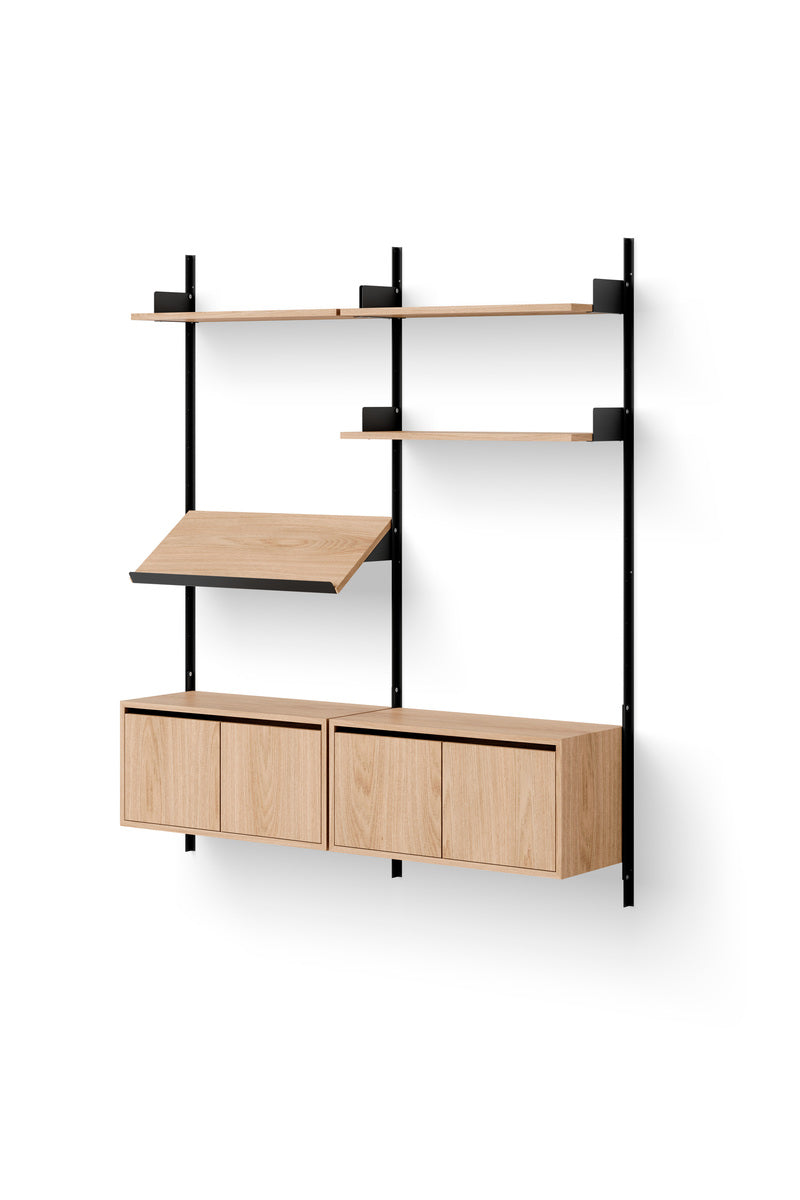 Living Shelf Cabinets Low w. Doors