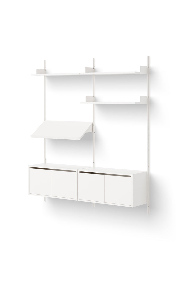 Living Shelf Cabinets Low w. Doors