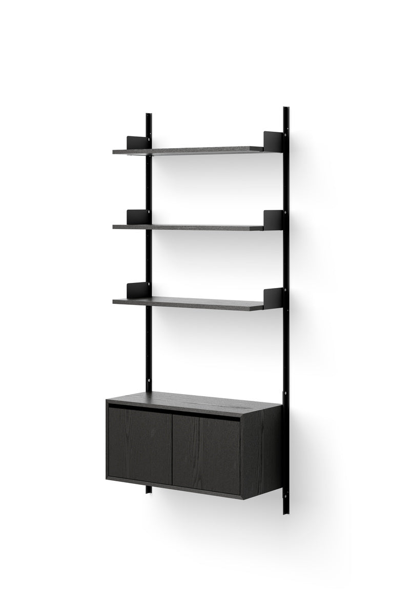 Wall Shelf 1900 Cabinet Low w. Doors