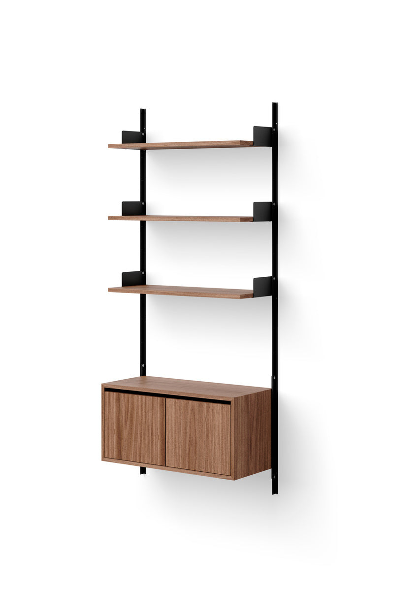Wall Shelf 1900 Cabinet Low w. Doors