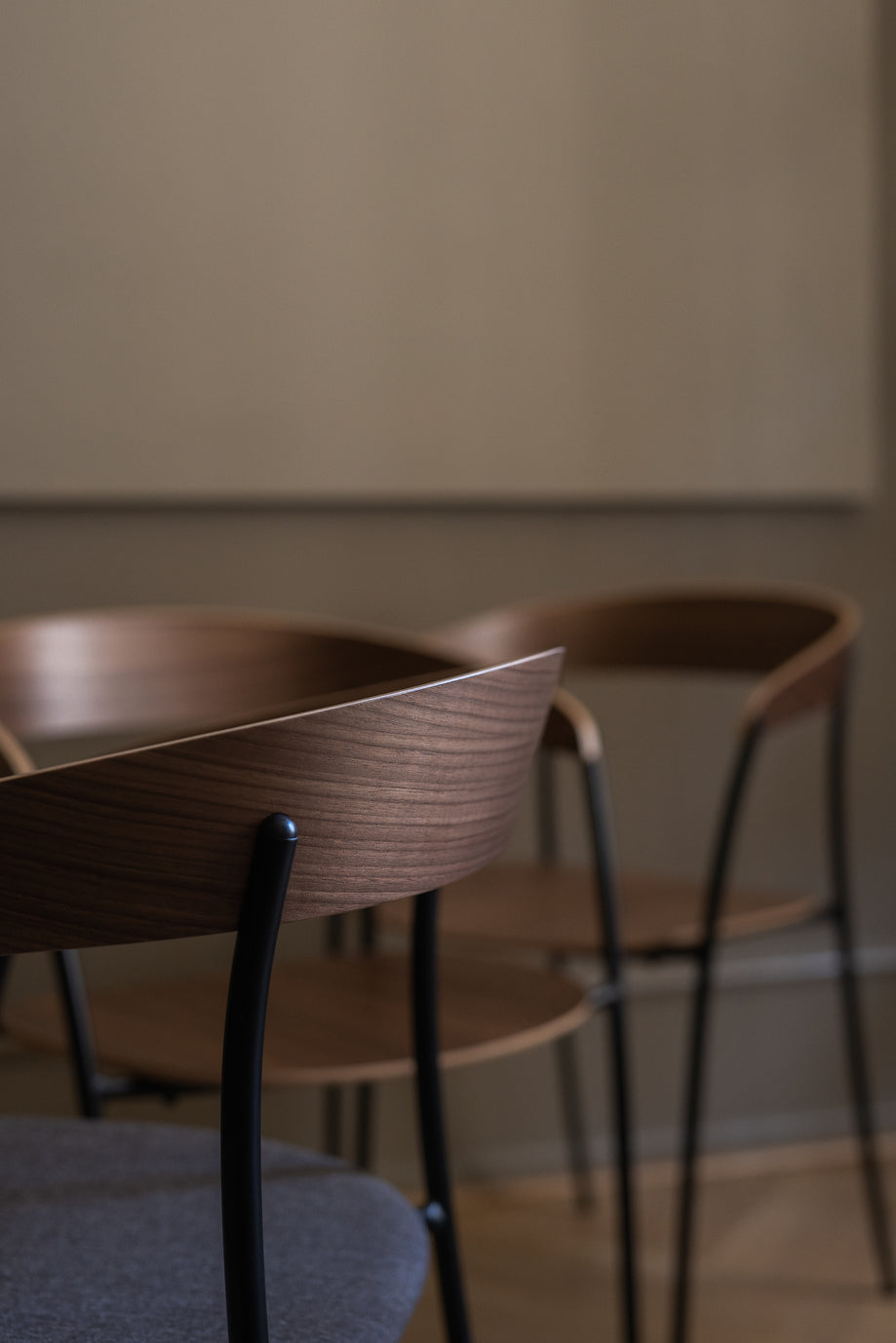 Missing Armchair Walnut - Fabric A