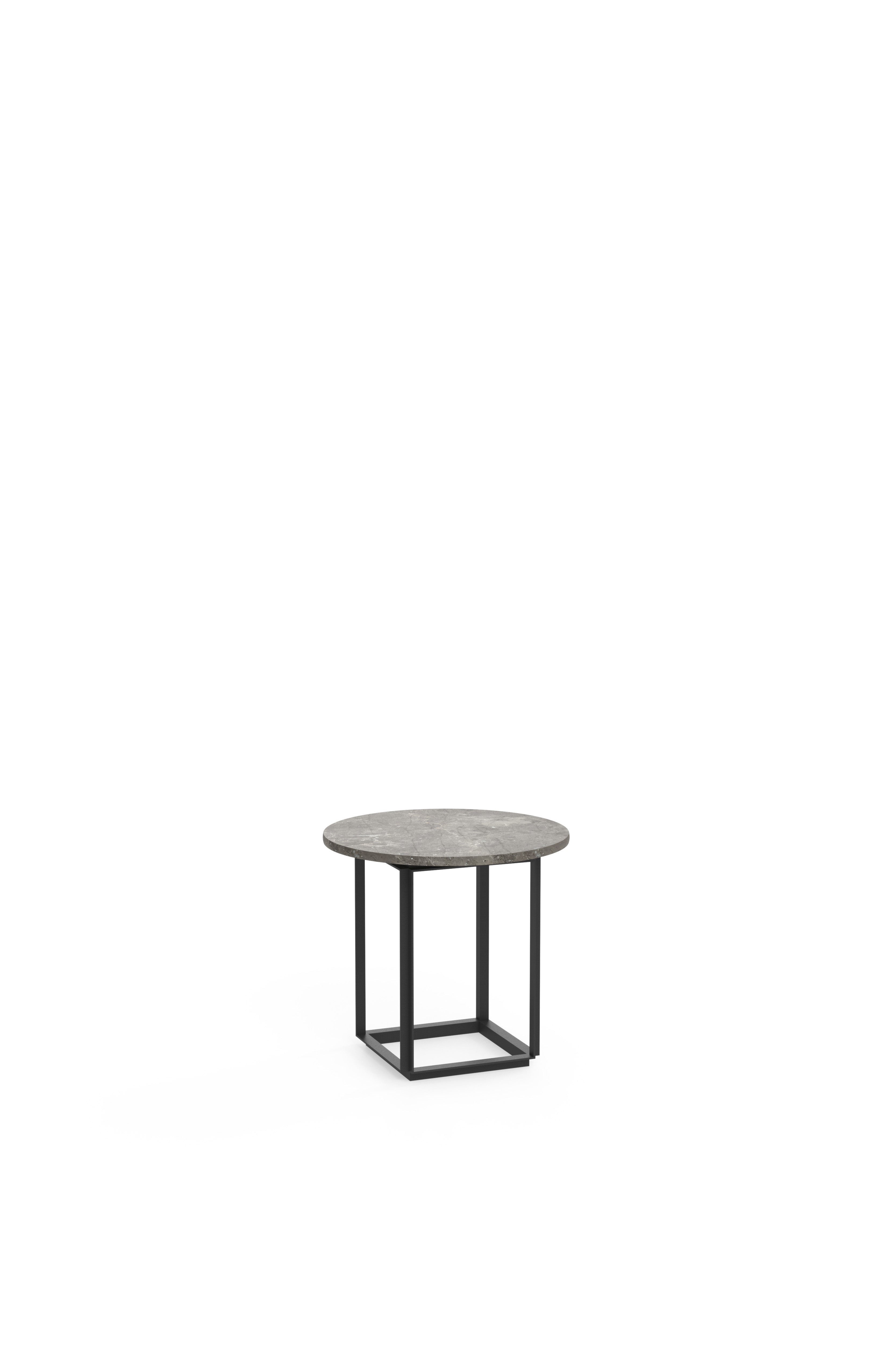 Florence Side Table - Grey Marble