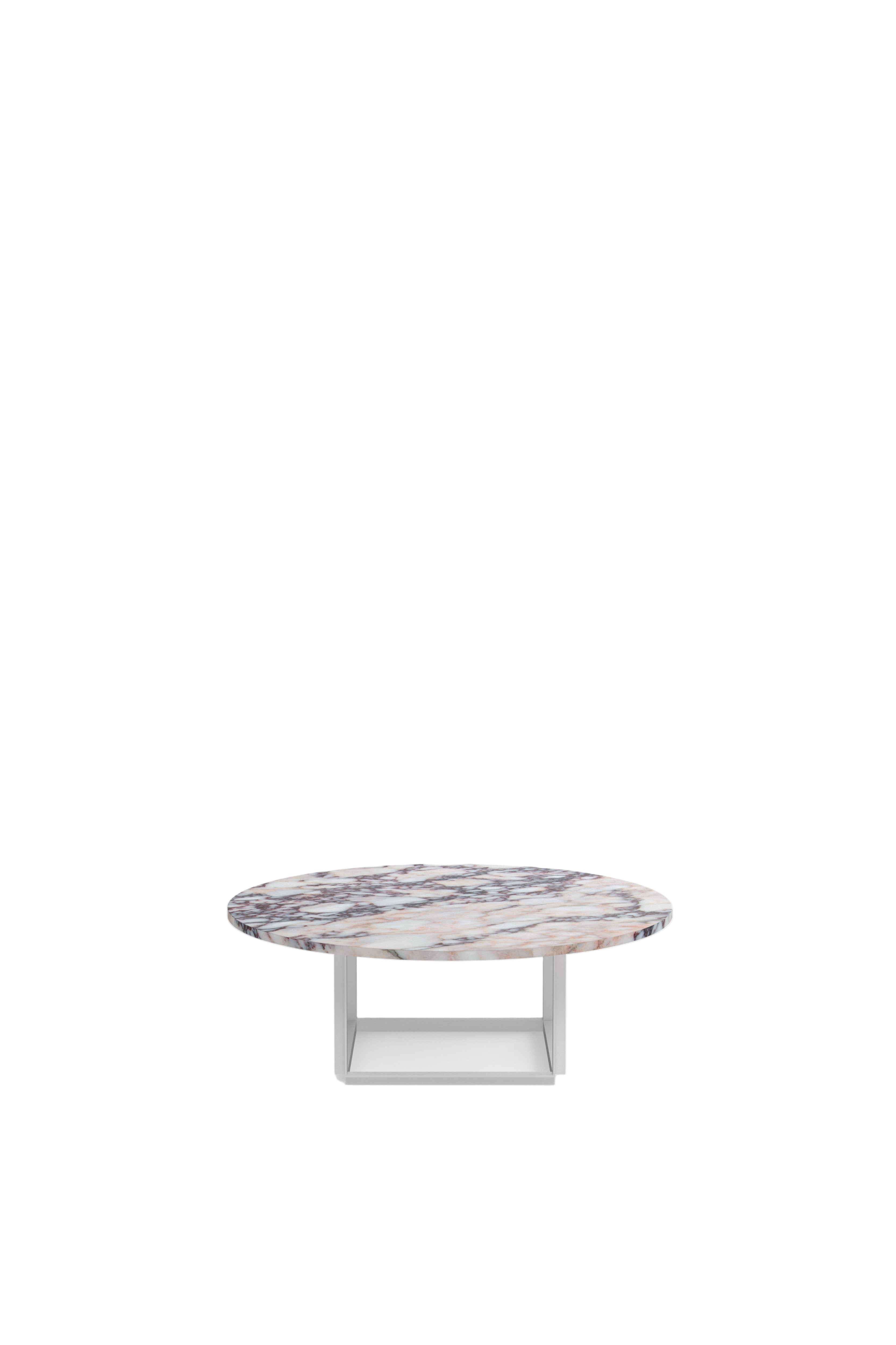 Florence Coffee Table - White Viola Marble