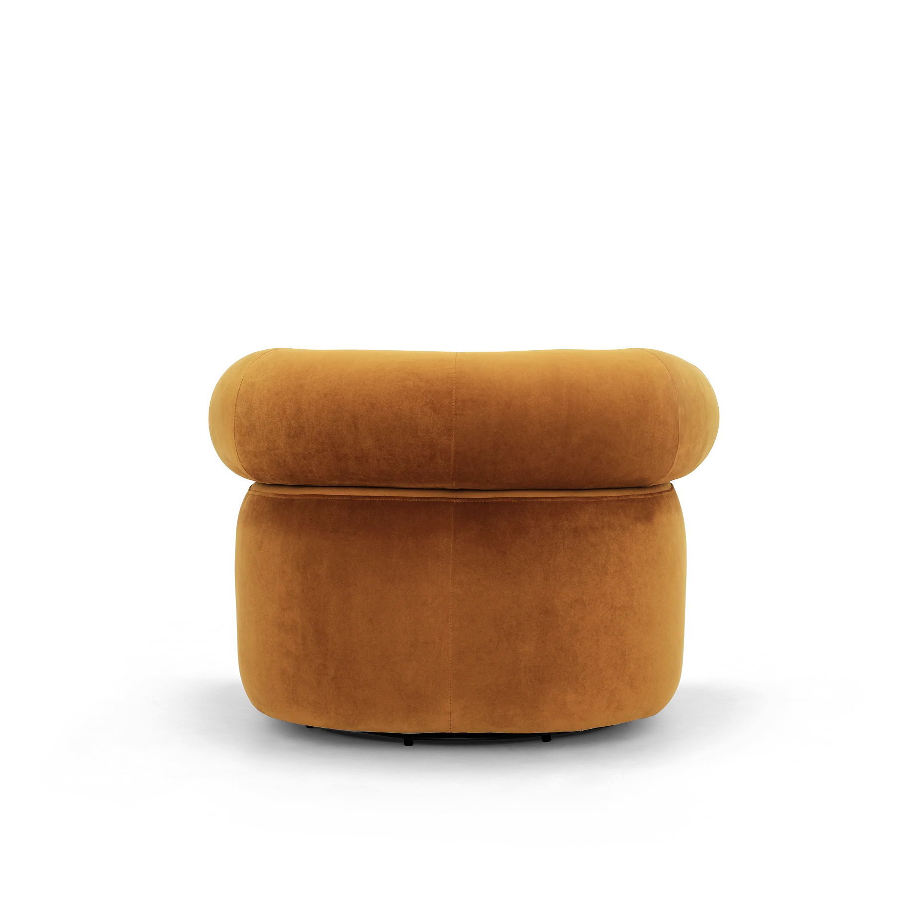Huggy Swivel Armchair -Malibu Caramel