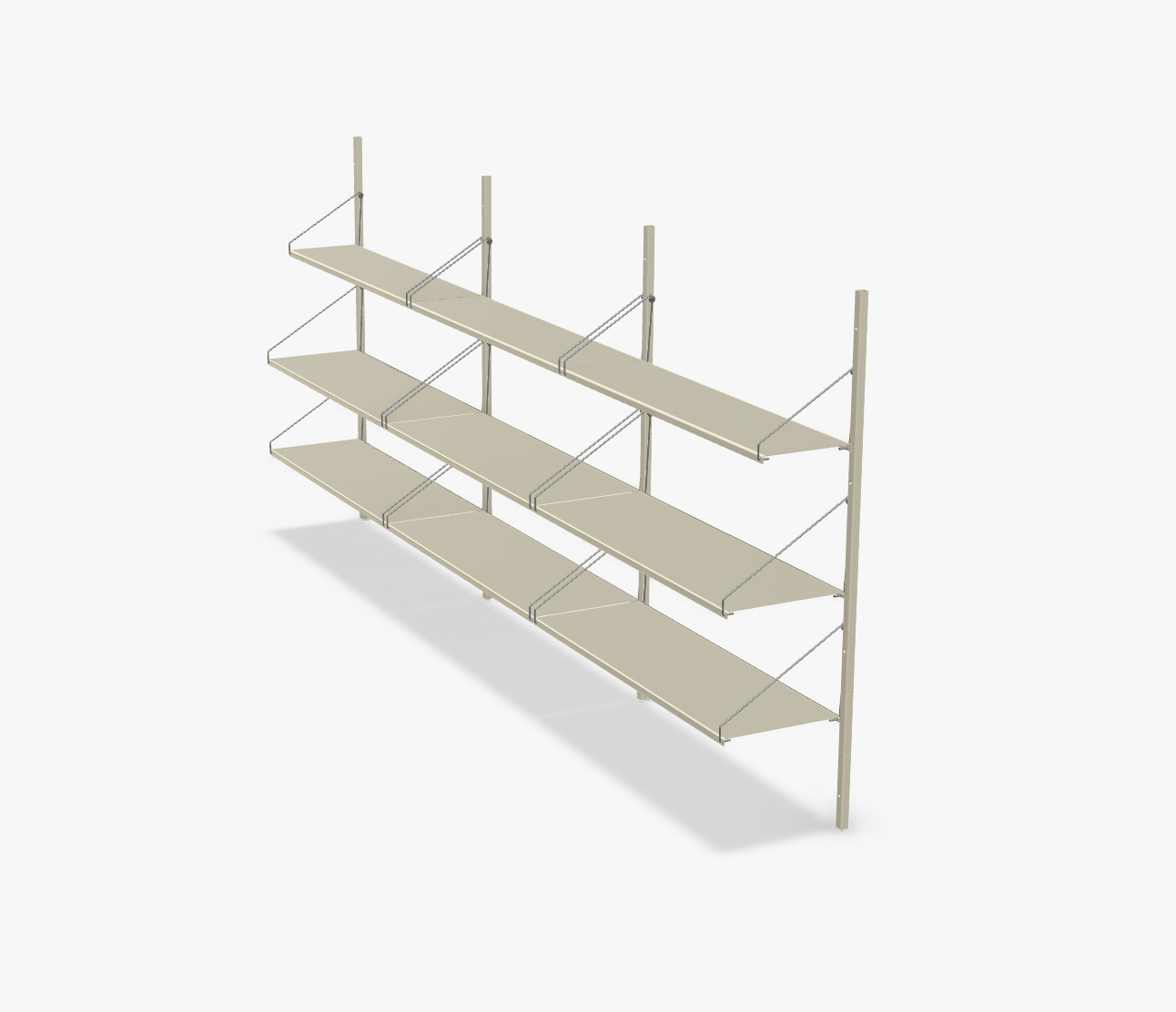Shelf Library H108.4 / W80 - Warm White