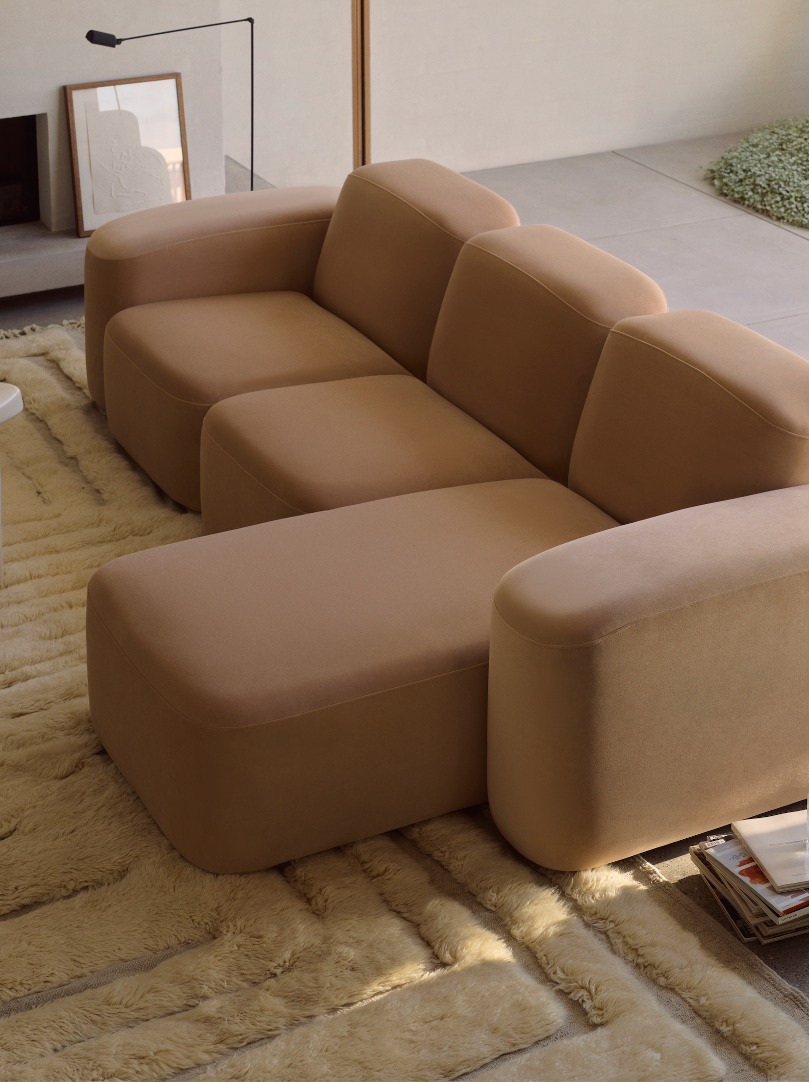 Muse 3 Seat Chaise Sofa - RHF