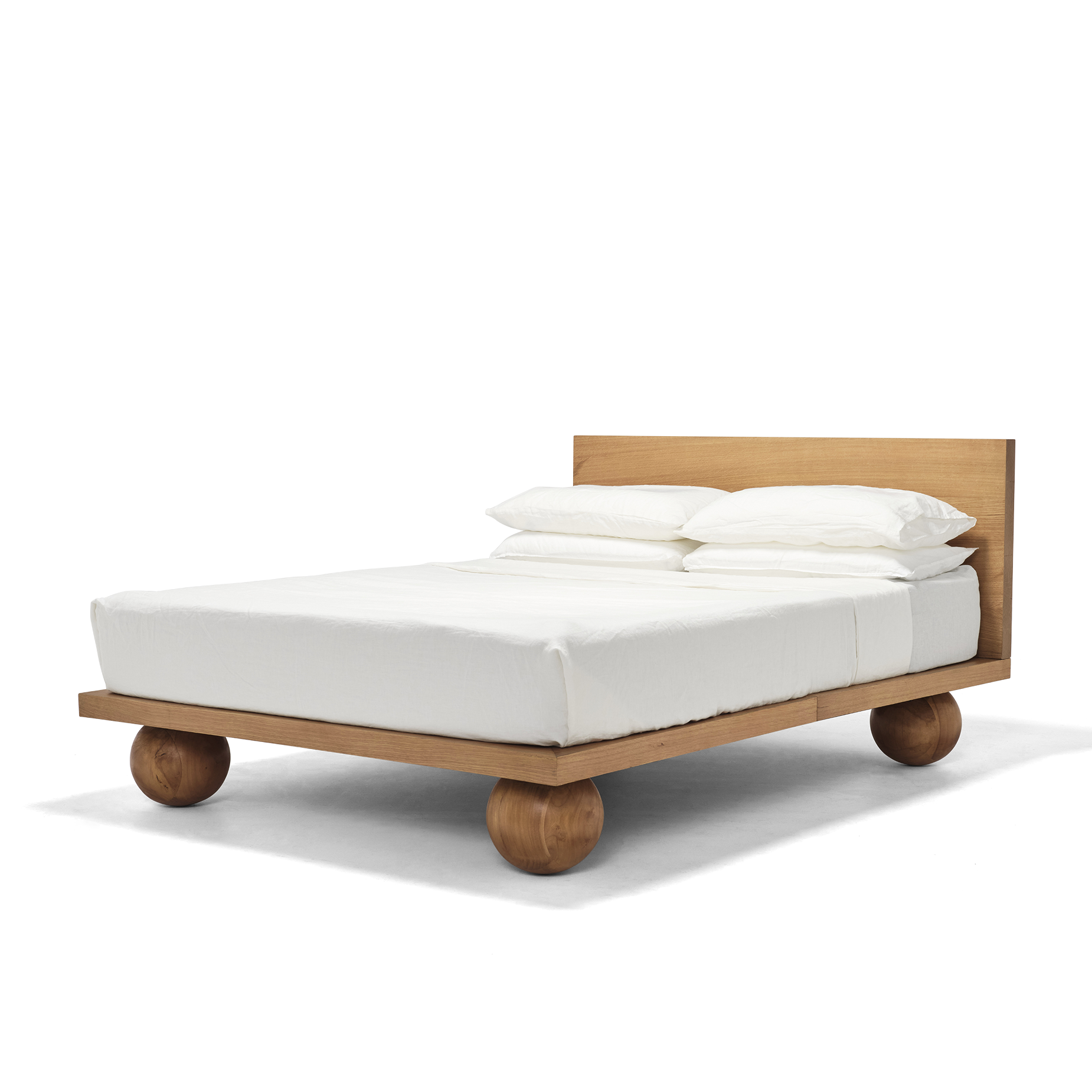 Yoko Queen Bed - Oak