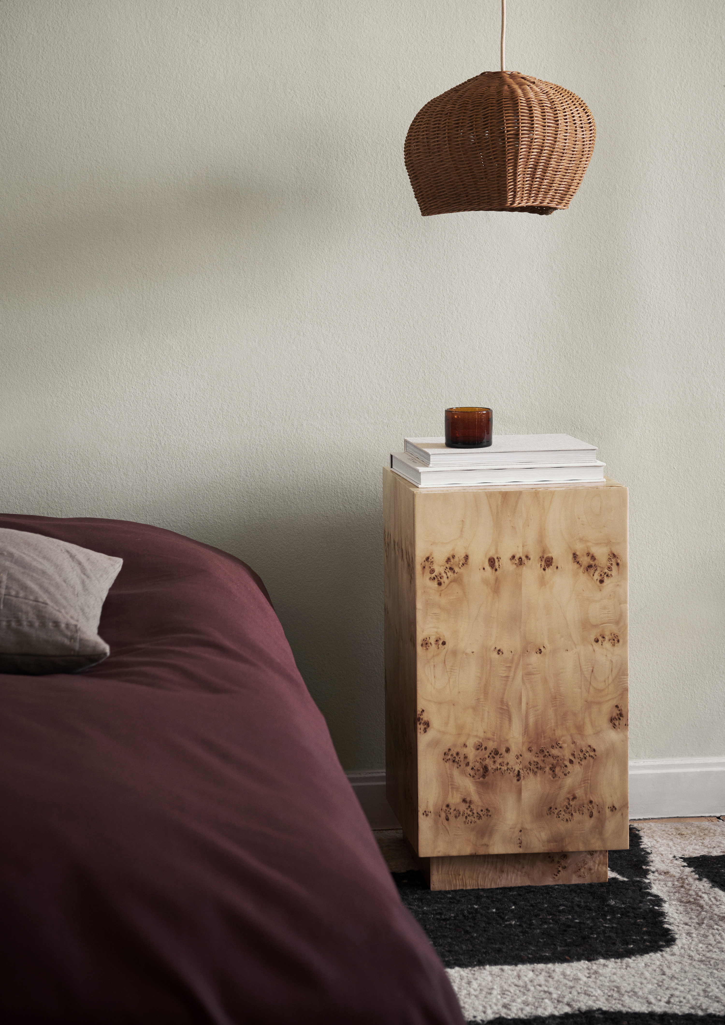 Burl Side Table - Natural