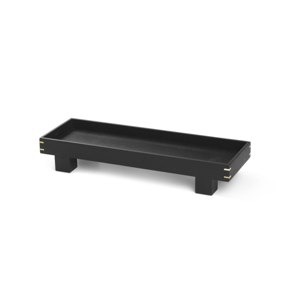 Bon Wooden Tray - X small - Black Stained Oak