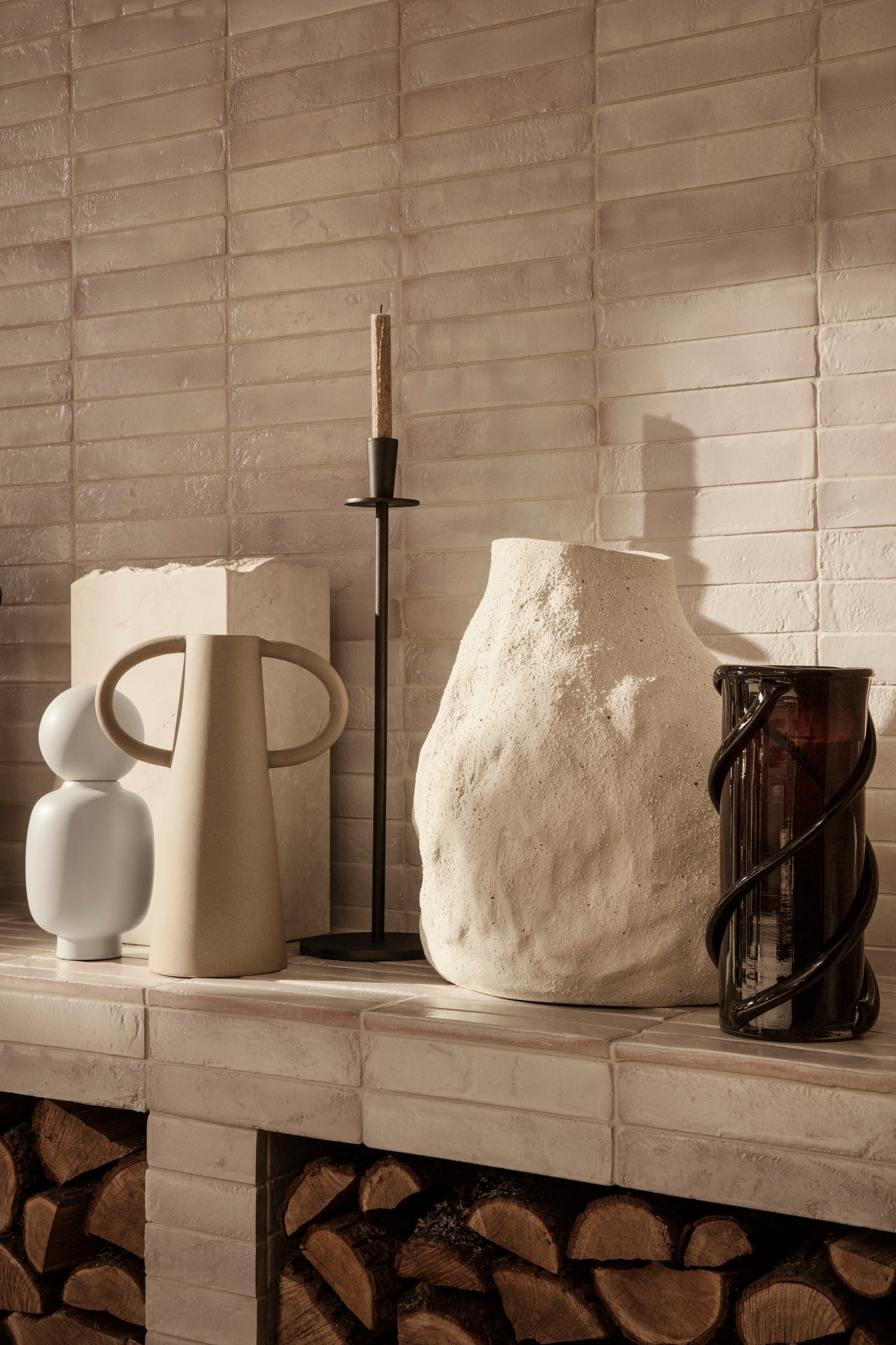 Vulca Vase Medium - Off White