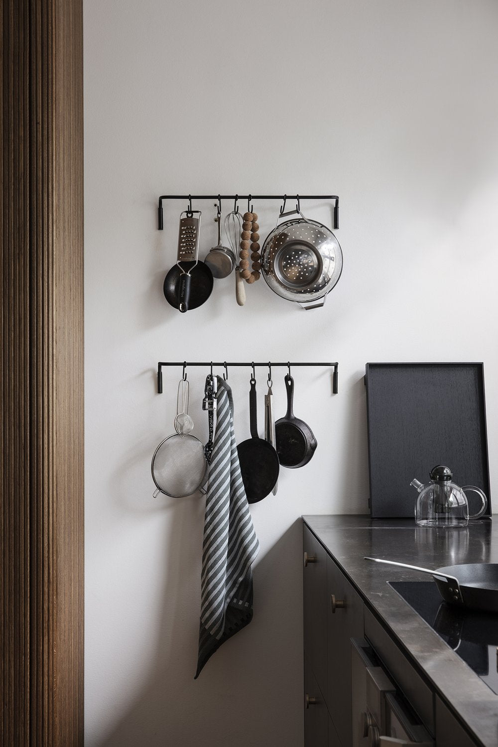Bon Wooden Tray Large - Black Stained Oak
