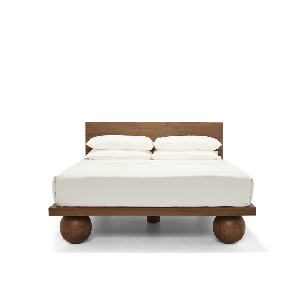 Yoko AU King Bed - Walnut