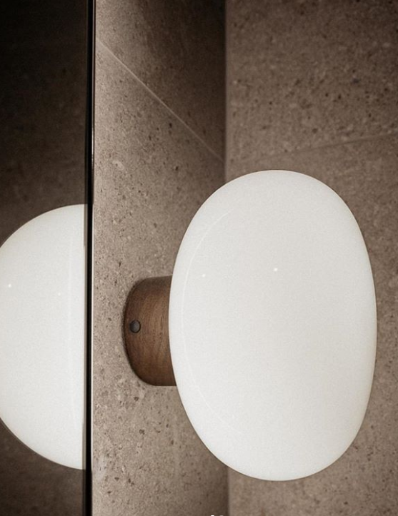 Karl Johan Wall Lamp - Smoked Oak / White Opal