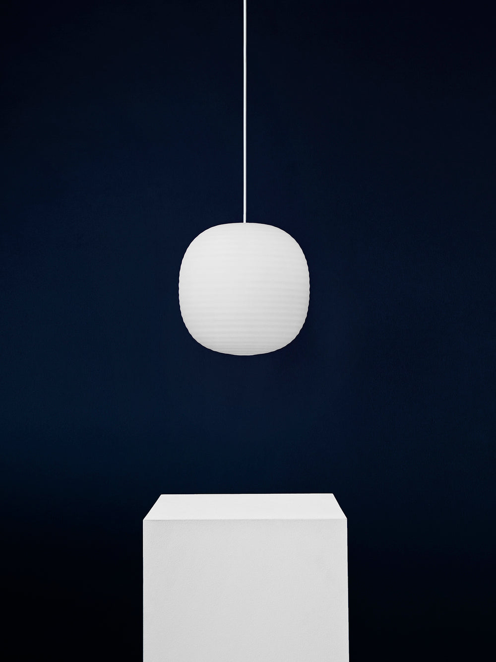 Lantern Pendant - White Medium