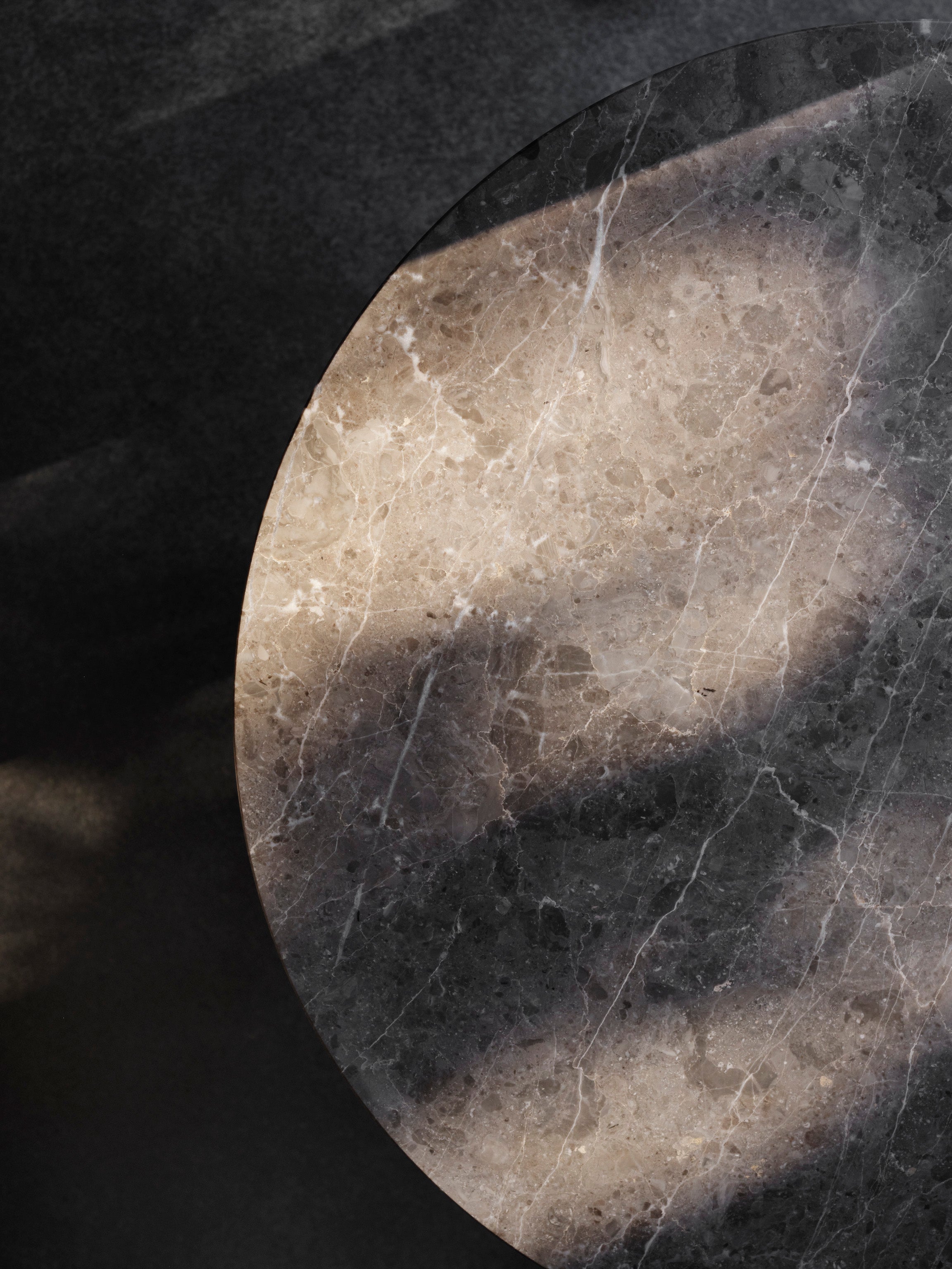 Florence Side Table - Grey Marble