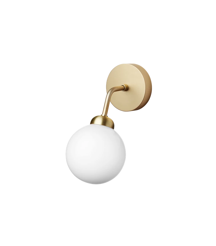 Apiales Wall - Brushed Brass / Opal