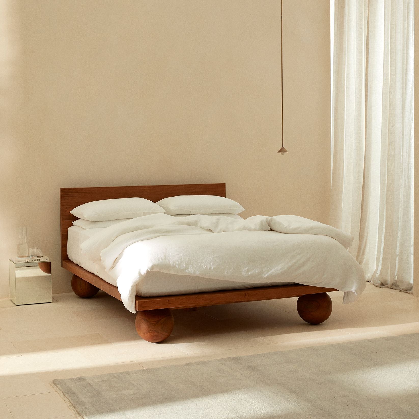 Yoko Super King Bed - Walnut