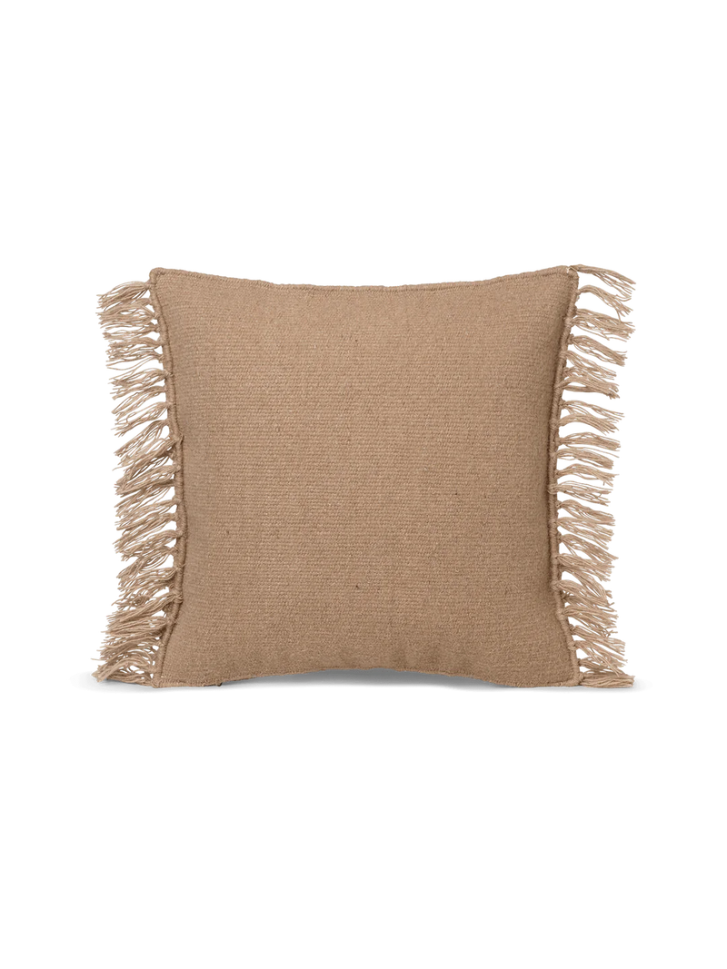 Kelim Fringe Cushion - S - Sand