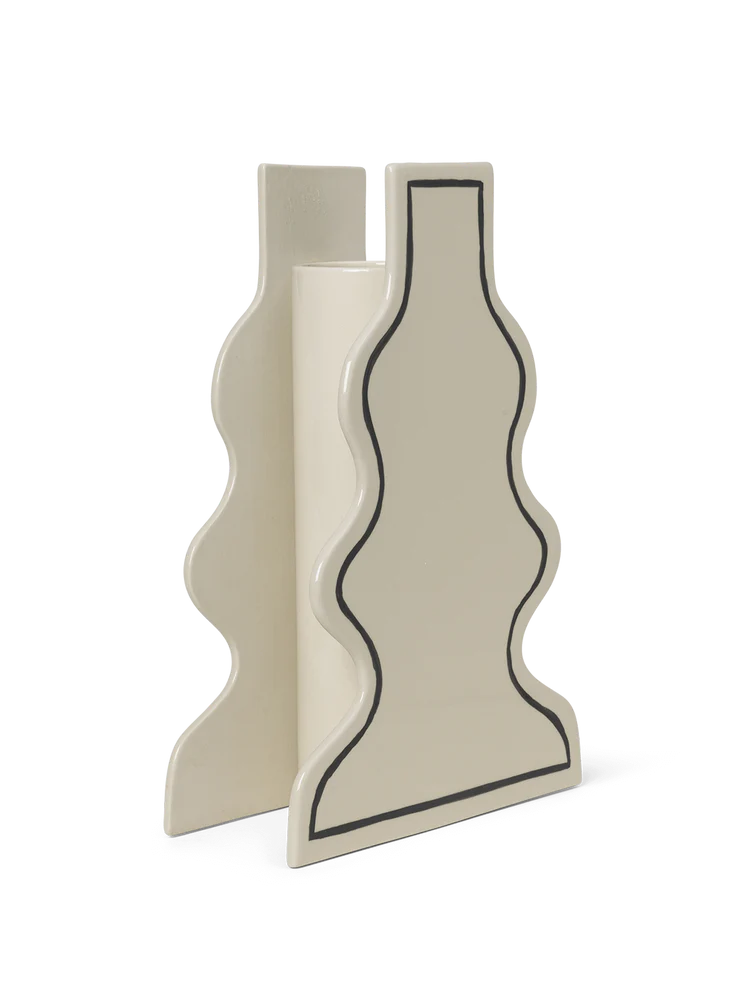 Paste Vase Curvy - Off-white