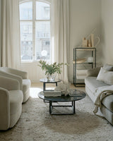 Florence Side Table - Black Marble
