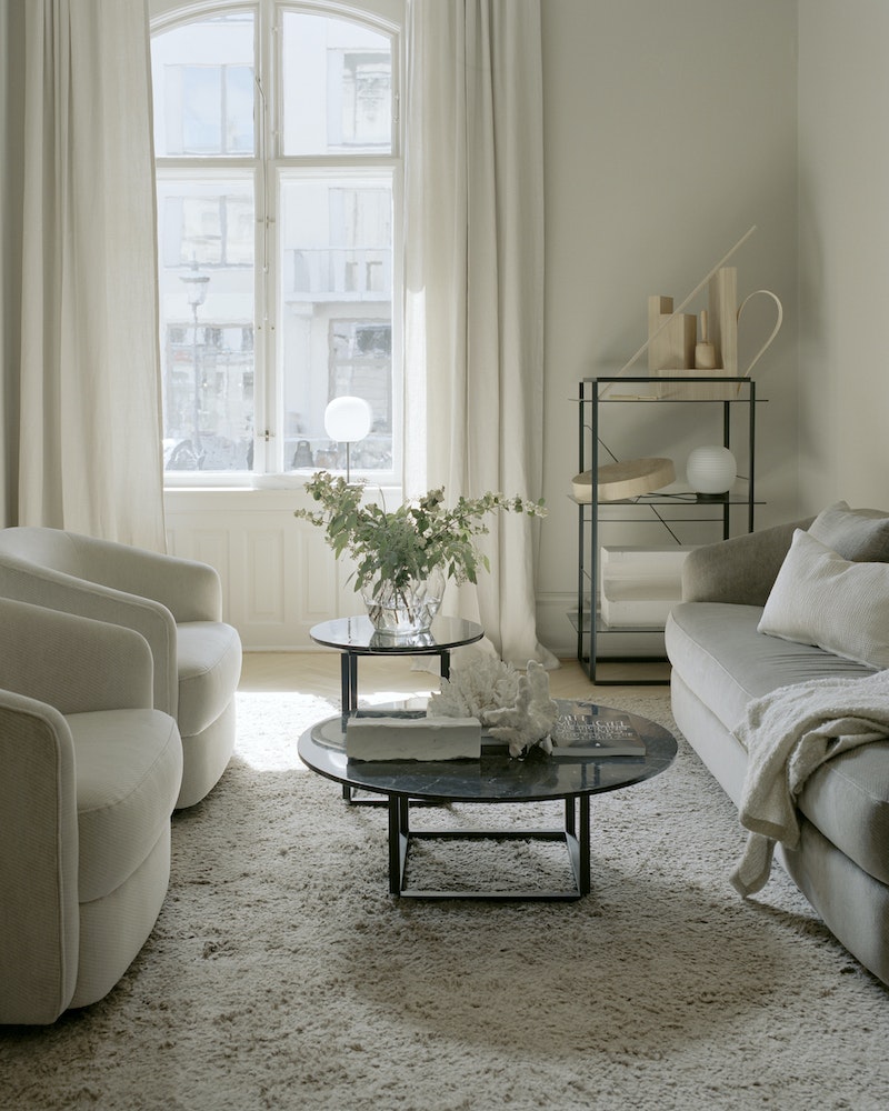Florence Side Table - Black Marble