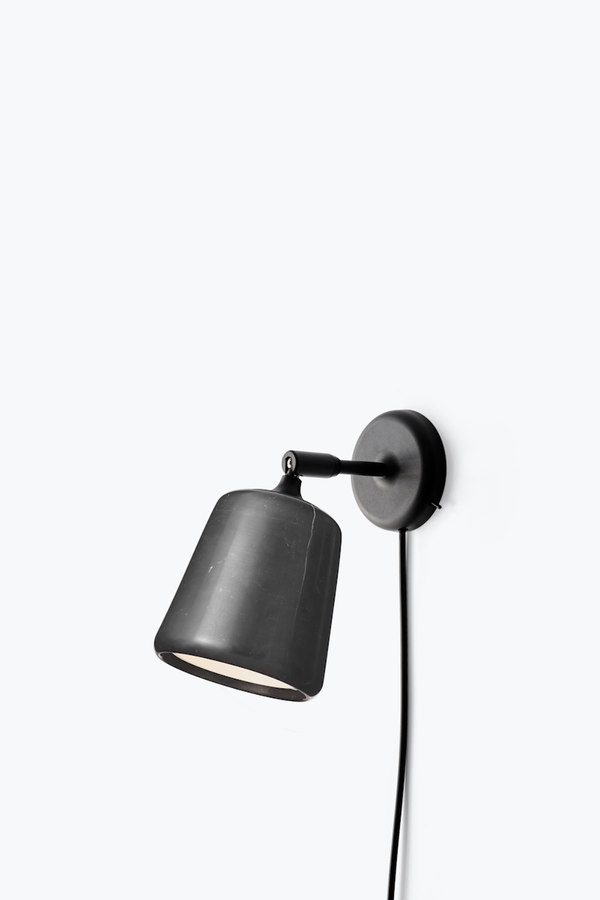 Material Wall Lamp - Black Marble